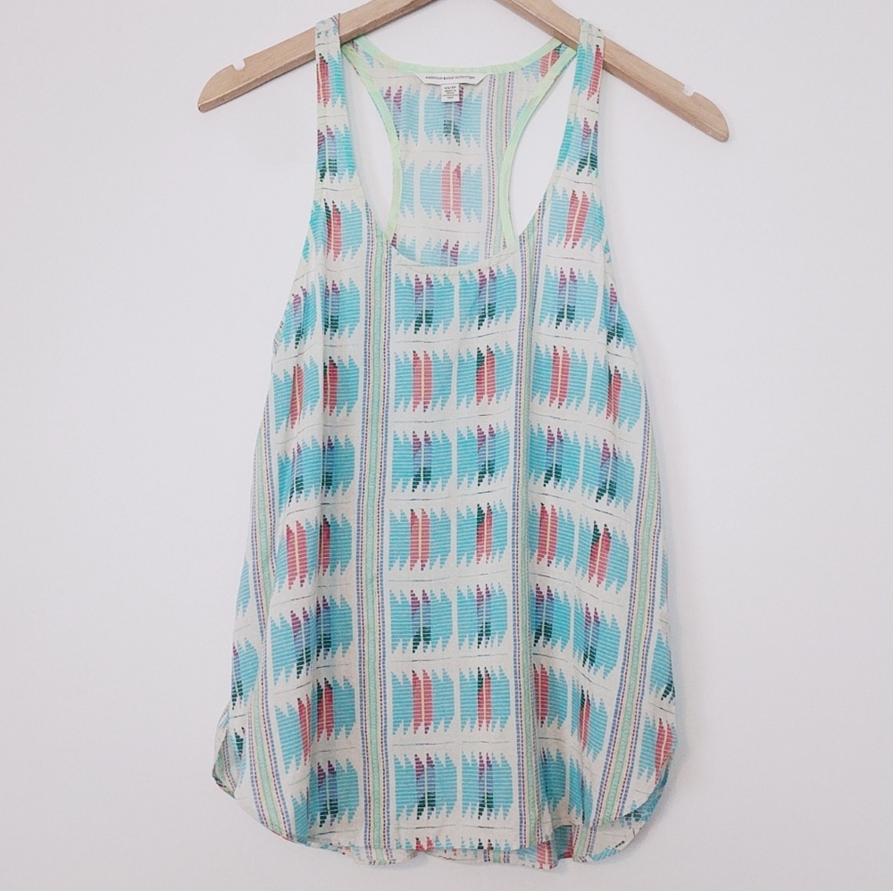 🍂American Eagle Aztec Tribal Racerback Tank